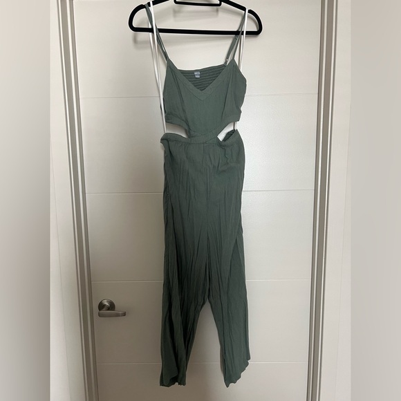 aerie Pants - Aerie Smocked Cut Out Jumpsuit/ Romper